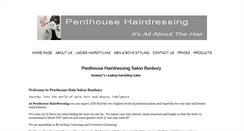 Desktop Screenshot of penthousehairdressing.com