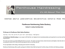 Tablet Screenshot of penthousehairdressing.com